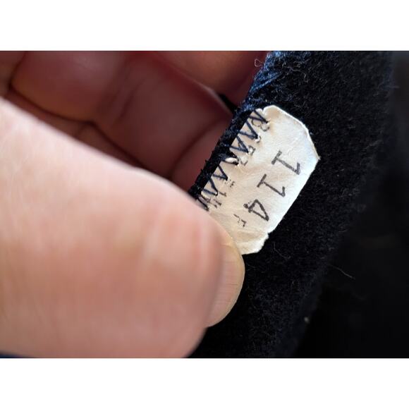 Academia 1970s rrrrRuss Navy Wool Blazer Women’s 14 | Gold Crest Button | Preppy - Picture 10 of 16